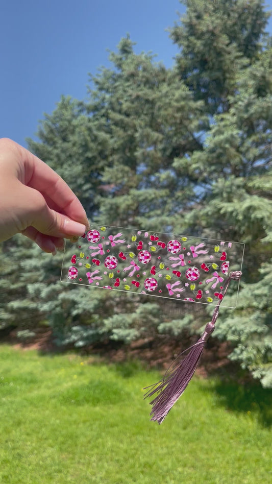 Cherries & Disco Balls Bookmark