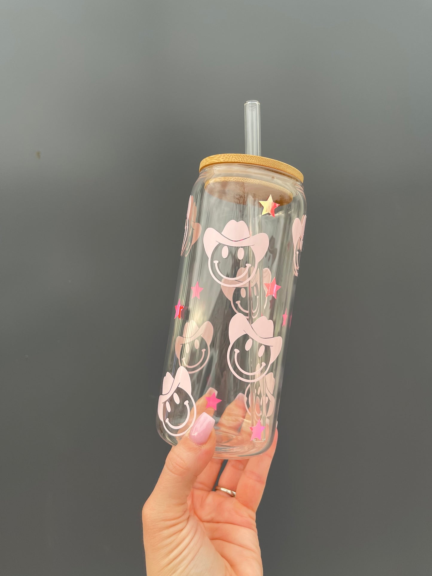 Pink Cowgirl- 20 oz Glass